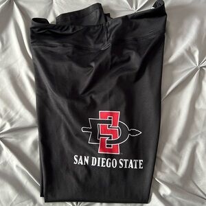 Women’s SDSU Black Leggings Size XXL